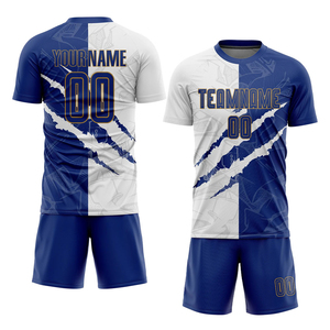 ชุดฟุตบอลคุณภาพพรีเมียมสำหรับทุกเพศ พร้อมเสื้อเจอร์ซีย์ ชุดกีฬาแบบกำหนดเอง โรงงานผลิตเสื้อฟุตบอล รับผลิตแบบ OEM ชุดยูนิฟอร์มแบบซับลิเมชั่น OEM - Product Image 1
