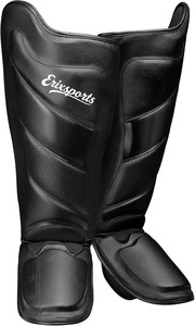 Protège-tibias de boxe de haute qualité pour Muay Thai et Kickboxing, protection du cou-de-pied en cuir, fermeture réglable, pour l'entraînement sportif - Product Image 6
