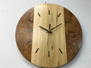 Natural Wooden <b>Clock</b> Cheap Price Stylish Decor <b>Clock</b> for Living Room <b>Bedroom</b> Office By M/S SHAAD HANDICRAFTS - Product Image 3