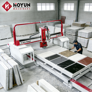 Machine de découpe à jet de pierre Hongyi 5 axes pour comptoirs de salle de bain, pierre, marbre, dalles frittées, découpe d'évier et finition des bords - Product Image 2