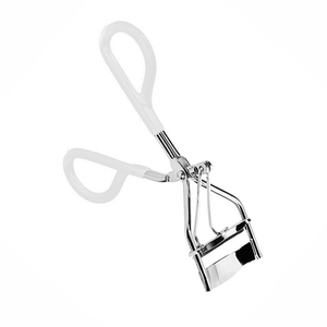 En gros Recourbe-cils pour femmes en acier inoxydable poli miroir, mini, avec poignée blanche - Product Image 4
