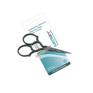 Tijeras de Bordado de Acero Inoxidable, Tijeras de Costura Afiladas, para Punto de Cruz, Mango de Cerámica de Primera Calidad, Hoja Recta - Product Image 1