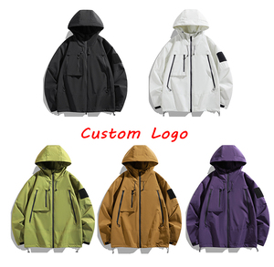 Unisex Half <b>Zip</b> <b>Hooded</b> Windproof Oversized Jacket Solid Color Casual Streetwear 100% Polyester Winter Wear - Product Image 6