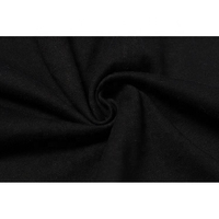 T-shirt à manches courtes pour homme avec imprimé V lumineux au dos, col roulé tricoté décontracté, coupe classique, 100 % coton, gris et noir
