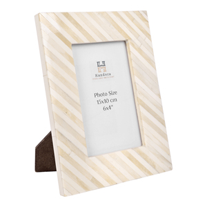 Handora Bone & MDF Vertical Photo <b>Frame</b> 6x4 Inch Rectangular Tabletop Handmade Modern <b>Picture</b> <b>Frame</b> Elegant Home Decor - Product Image 6