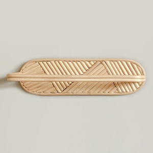 Porte-serviettes de salle de bain à prix compétitif, porte-serviettes modernes en rotin, écologiques - Product Image 4