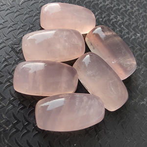 Cabujón de Cuarzo Rosa Natural, Forma de Cojín Grande, Calibrado, Gema Suelta, para la Elaboración de Joyas - Product Image 3