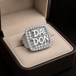 Men's Personalized Religious Hiphop Wedding 925 Silver Iced Custom Initial Letter <b>Name</b> Moissanite Diamond Championship <b>Ring</b> Gift - Product Image 5