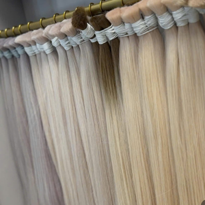 ผมแท้เวียดนามแบบขายส่ง ยี่ห้อ Rusahair สีบลอนด์ตรง เกรดเวอร์จิ้น  จัดเรียงเกล็ดผม  ทอแบบดับเบิ้ลเวฟท์  ไม่ผ่านการดัด  แบบเทป - Product Image 4