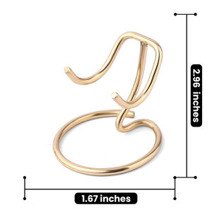 Expositor Decorativo Portátil de Acero Inoxidable Chapado en Oro |   Soporte de Exhibición para Cristales de Roca y Corazones - Light - Product Image 2