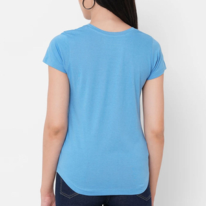 Camisetas Casuales de Algodón 100% Ecológicas para Mujer, Transpirables, de Secado Rápido, Personalizables, Servicio OEM de Alta Calidad - Product Image 4