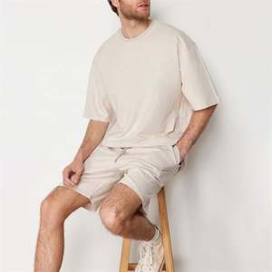 Conjunto Deportivo de Verano para Hombre, 2 Piezas, Camiseta y Pantalones Cortos, Poliéster/Algodón, Estampado Personalizado - Product Image 3