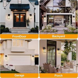 2 lampade da parete per esterni opache, eleganti e resistenti - Product Image 2