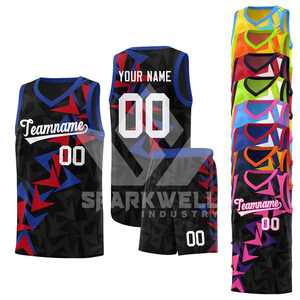 Maillots de basket personnalisés sublimés, col en V, sans manches, en mesh, unisexe, nom d'équipe 00, respirant, toutes saisons, vêtements de sport pour adultes - Product Image 4