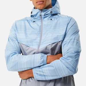 Conjunto deportivo informal de nailon de alta calidad y precio económico, chaqueta cortavientos con capucha y manga larga para hombres adultos - Product Image 5