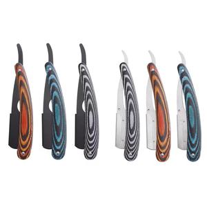Wood Handle Folding Knife Stainless Steel <b>Blade</b> Outdoor <b>Single</b> <b>Blade</b> Multi Tool <b>Razor</b> - Product Image 3