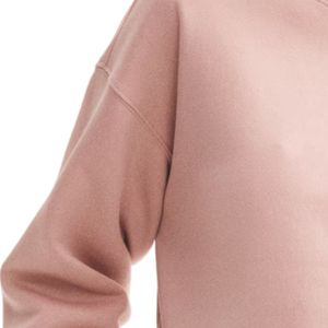 Sweat-shirt oversize à col rond pour femme, pull à manches longues en polaire avec bordure côtelée, coupe ample, vêtement décontracté streetwear - Product Image 5