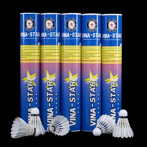 Factory Direct Vina-Star Professional Tournament Level <b>Badminton</b> Shuttlecocks Class Goose Feather PU Cork Head Lightweight - Product Image 4