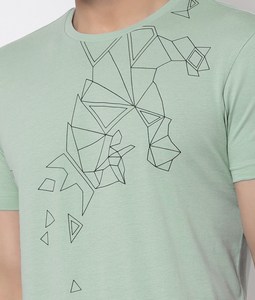 Camiseta de algodón con estampado para hombre, corte regular, manga corta, ligera, informal, para entrenamiento deportivo, viajes y uso diario. - Product Image 4