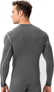 Men's Slim Fit Compression Long Sleeve Performance Shirt Premium Quick Dry Eco-Friendly Spandex/Polyester Base <b>Layer</b> <b>Top</b> - Product Image 5