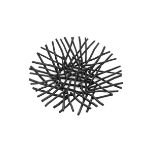 Bol décoratif de luxe en métal avec finition inspirée du laiton brossé pour collection de table design – Bol décoratif artisanal de luxe - Product Image 1