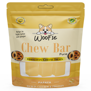 Friandises pour chiens en fromage de yak de l'Himalaya, naturelles, saines, biologiques, séchées, saveur papaye. Disponible en emballage en vrac et en marque privée. - Product Image 1