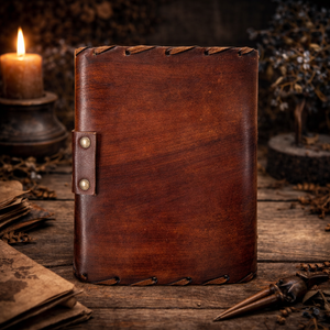 Carnet de notes Hocus Pocus en cuir rigide – Grimoire des Ombres, authentique accessoire de sorcellerie, journal de sorts, cadeau d'Halloween haut de gamme - Product Image 4