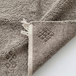 Tapis rectangulaire de luxe en laine nouée à la main, à franges, doux et moelleux, motif floral classique, à poils plats, durable, pour chambre et salon - Product Image 5