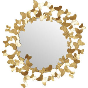 Espejo de Pared Redondo Moderno de Metal con Marco Dorado con Cuentas, Espejo Decorativo Elegante para el Hogar a un Precio Razonable - Product Image 5