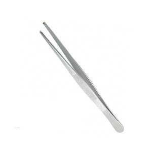 Pinzas para Tejidos de 145 mm, Rectas, 1x2 Dientes, Mandíbula de 2.5 mm, Pinzas Quirúrgicas para Tejidos de Acero Inoxidable, Autoclavables, OEM - Product Image 1