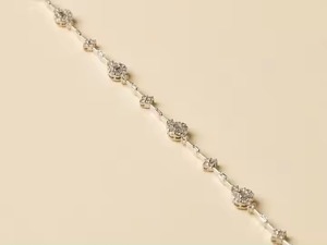 New Moissanite Diamond <b>Bracelet</b> for Women and Men, Mix Cut Diamond <b>Bracelet</b> For Wedding, White Gold moissanite <b>Bracelet</b> - Product Image 3