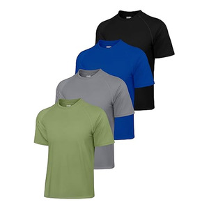 Paquete de 4 Camisetas de Protección Solar para Hombre, Manga Corta, Protección UV UPF 50+, Secado Rápido, para Pesca y Senderismo - Product Image 1