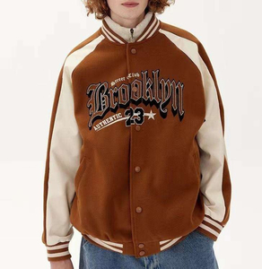 Chaqueta Varsity Personalizada Premium para Mujer, Chaqueta Bomber de Béisbol Universitaria Bordada, Ropa Casual Transpirable de Moda Urbana - Product Image 2