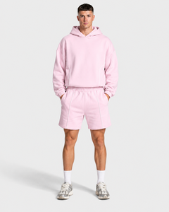 <b>Men's</b> Solid <b>Pink</b> Cotton <b>Shorts</b> With Pockets Elastic Waist Casual <b>Short</b> Length Breathable Woven Fabric Mid Rise <b>shorts</b> - Product Image 3