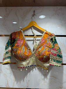 Conjunto de Lehenga Choli para Mujer, Algodón Puro Bordado, Reversible, Traje Festivo para Bodas y Diwali - Product Image 4