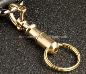 Handmade Đẹp Thiết Kế Rắn Brass Móc Chìa Khóa Chất Lượng Cao Cấp Thiết Kế Độc Đáo Vòng Chìa Khóa - Product Image 1