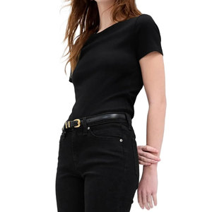 Camiseta de Mujer, Estilo Relajado, de Algodón, Ligera y Elegante para Uso Diario, Camiseta de Mujer, Ropa Premium para el Día a Día - Product Image 1