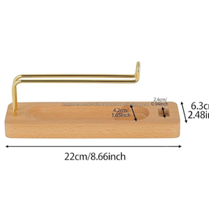 Support écologique pour bâtonnets de Palo Santo, plateau de fumigation en bois fait main, brûleur d'aromathérapie, décoration de bien-être pour la pièce - Product Image 3