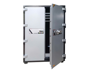 Caja Fuerte de Acero Inoxidable MONEY MNS-170DC con Cerradura Coreana, Resistente al Agua y al Fuego, con Recubrimiento en Polvo, Alta Seguridad, Acceso con Contraseña y Llave - Product Image 1
