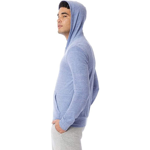 Sweat à capuche zippé pour homme en coton respirant, séchage rapide, performance optimale, impression personnalisée, vente en gros, fabricant OEM - Product Image 4