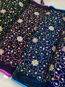 Tissu de velours de luxe brodé avec un design jacquard à paillettes pour robe de soirée, robe de fête et vêtements de mode formels - Product Image 2