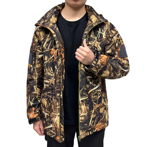 Wholesale Rapid Sports <b>Men's</b> Hooded Outdoor Hunting <b>Jacket</b> Breathable Durable 100% Cotton Corduroy Fabric Waterproof Windproof - Product Image 3