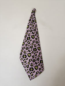 Essuie-tout de cuisine en coton à imprimé floral violet, serviette décorative pour la cuisine et la salle à manger, lavable en machine, imprimé à la main - Product Image 2