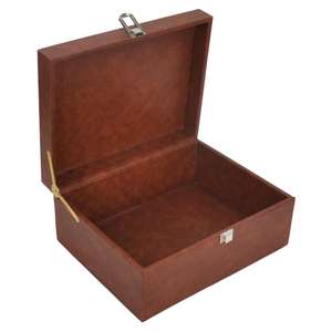 Home Accessories Decorative Leather Box Pure Leather Storage Jewelry Display Luxury Gift Boxes & <b>Bins</b> Silver Horse Bit Style - Product Image 3