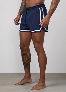 OEM Custom Blue & White Contrast Casual High-Quality Men’s Summer <b>Shorts</b> – Breathable Quick-Dry Eco-Friendly 100% Cotton <b>Shorts</b> - Product Image 3