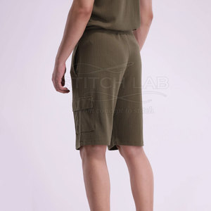 OEM Service Wholesale Custom LOGO Design 100% Cotton Solid Casual Mid Waist <b>Men</b> <b>Shorts</b> New Arrival Private Label Wholesale LOGO - Product Image 4