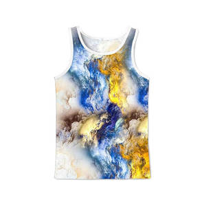 Camiseta sin mangas informal de talla grande para mujer, hecha a medida, de alta calidad, 2026, de poliéster/algodón, jersey sólido, ecológica, transpirable, con cuentas - Product Image 5