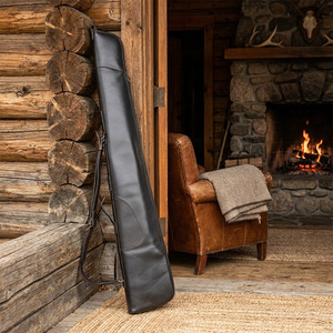 Housses de fusil de chasse en cuir véritable imperméables, housses de fusil de chasse en cuir robustes pour l'hiver, sur mesure, couleurs unies, housses de fusil de chasse en cuir antidérapantes - Product Image 5