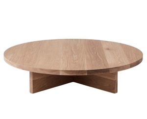 Woodgrad Living Designer Kailani Modern Teakwood Coffee <b>Table</b> Artistic Cross-Base Durable <b>Solid</b> <b>Wood</b> Construction Furniture - Product Image 1