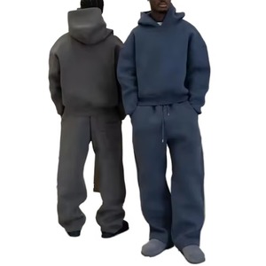 Conjunto de Sudadera con Capucha y Pantalones Unisex 100% Algodón, Estilo Urbano, Transpirable, Elástico en Cuatro Direcciones, Ecológico, Corte Regular, Largo Completo - Product Image 1
